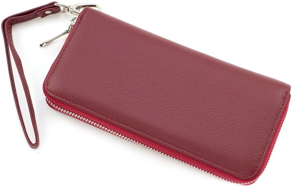 Кожаный женский кошелек на молнии ST Leather Accessories (17216)