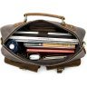 Текстильная мужская сумка - портфель с кожаными вставками VINTAGE STYLE (20001) - 10