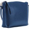 Женская кожаная сумка-кроссбоди синего цвета через плечо Issa Hara Ксения (21129) - 2