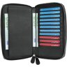 Мужской кожаный черный кошелек-клатч на два отделения с петлей и RFID - TARWA (21722) - 2