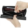 Мужской кожаный черный кошелек-клатч на два отделения с петлей и RFID - TARWA (21722) - 4