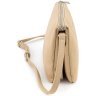 Пудровая женская сумка-клатч из натуральной итальянской кожи Grande Pelle (59100) - 2