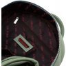 Женский кожаный рюкзак фисташкового цвета на змейке KARYA (19619) - 8