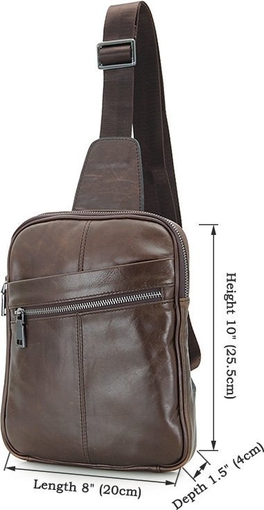 Молодежная сумка рюкзак из натуральной кожи VINTAGE STYLE (14395)