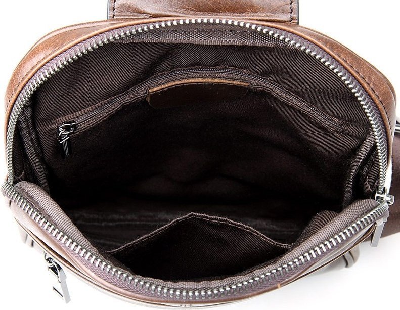 Молодежная сумка рюкзак из натуральной кожи VINTAGE STYLE (14395)
