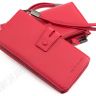 Стильный женский кожаный кошелек красного цвета Marco Coverna (17016) - 8