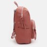Стильный женский рюкзак из текстиля розового цвета на молнии Monsen 71801 - 3