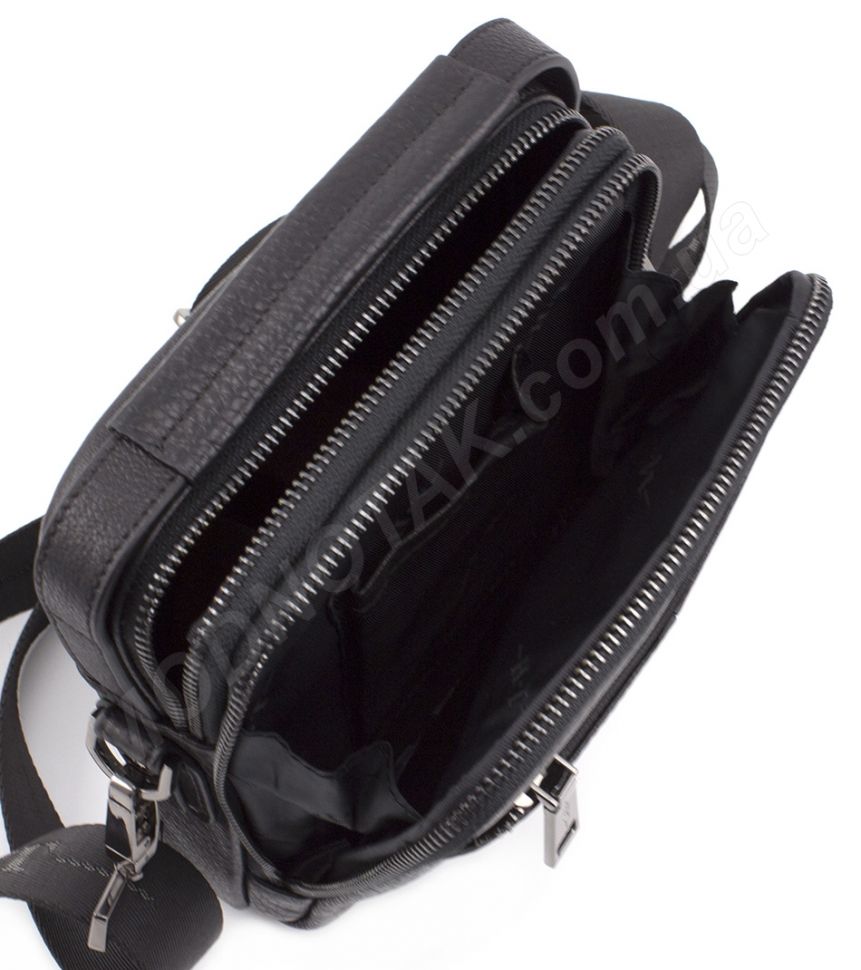 Мужская кожаная небольшая сумка с ручкой H.T Leather (10328)