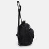 Мужская тактическая текстильная сумка-слинг черного цвета Monsen (56001) - 4