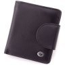 Черный женский кошелек маленького размера из натуральной кожи ST Leather 1767301