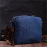 Синяя мужская сумка-мессенджер среднего размера из плотного текстиля Vintage 2422207 - 9