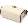 Женская наплечная сумка из натуральной кожи молочного цвета Vintage 2422264 - 3