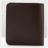 Миниатюрное мужское портмоне из натуральной кожи коричневого окраса без застежки Vintage (2414928) - 8