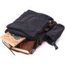 Мужская наплечная сумка из черного текстиля с чехлом для воды Vintage 2422208 - 7