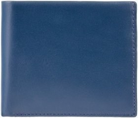 Синий мужской кошелек из высококачественной кожи без застежки Visconti Pablo 68902