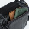 Мужская повседневная сумка на пояс черного цвета VINTAGE STYLE (14761) - 7