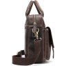 Мужская сумка - портфель из натуральной кожи в стиле винтаж VINTAGE STYLE (14667) - 4