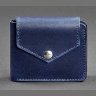 Темно-синее портмоне двойного сложения из винтажной кожи BlankNote (12517) - 3