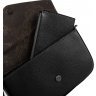 Черная женская кожаная сумка маленького размера на плечо Desisan (19137) - 7