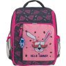 Модный школьный рюкзак для девочек из текстиля с принтом кролика Bagland 55703 - 1