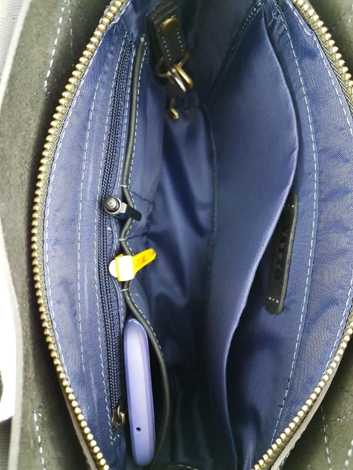 Кожаная сумка планшет среднего размера с ручками и плечевым ремнем VATTO (11745)