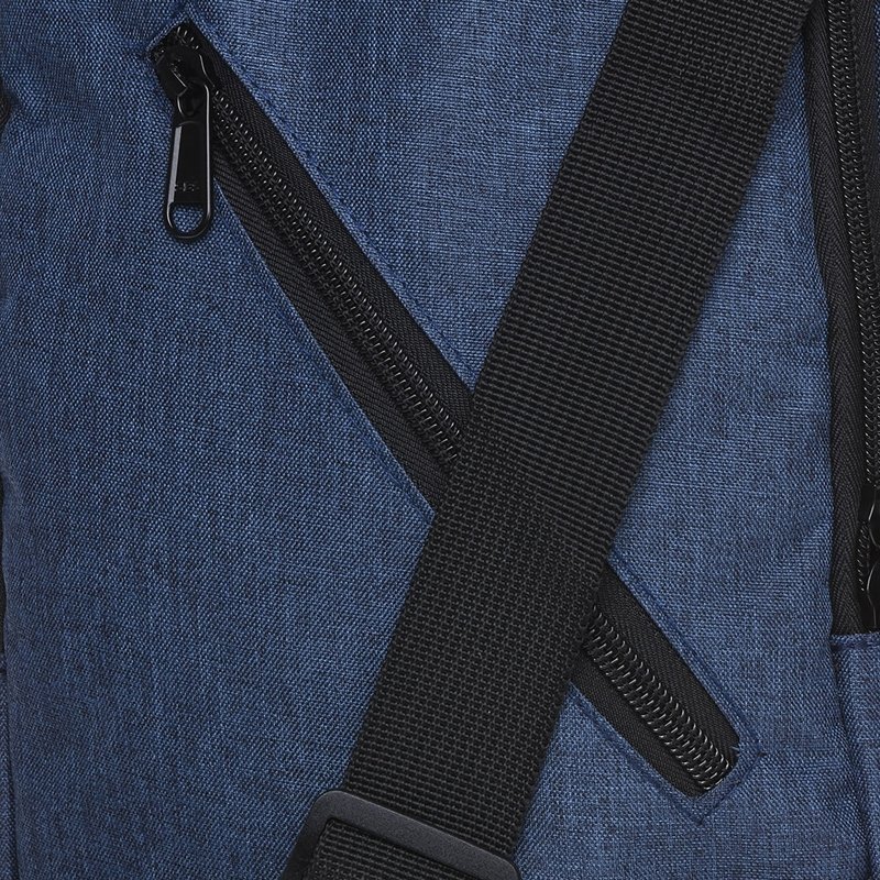 Мужская вертикальная сумка-слинг синего цвета из полиэстера Remoid (21944)