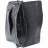 Мужская сумка-мессенджер из зернистой кожи на две секции под клапаном SHVIGEL (00997) - 5