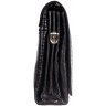 Черная сумка из натуральной кожи с тиснением под змею Desisan (1321-143) - 3