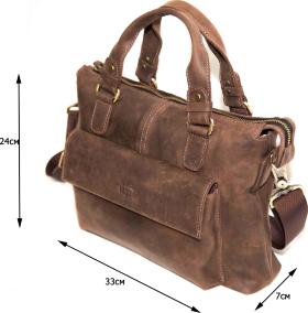 Кожаная мужская сумка винтажного стиля VATTO (11945) - 2
