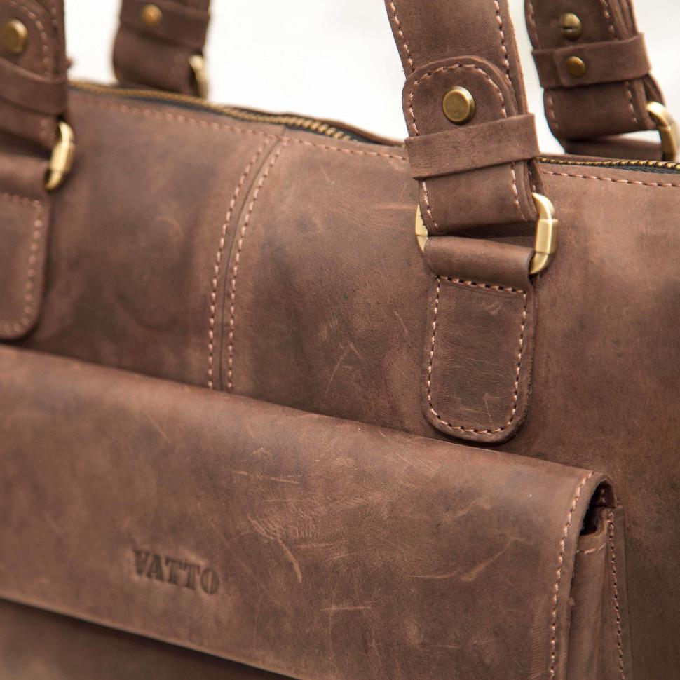 Кожаная мужская сумка винтажного стиля VATTO (11945)