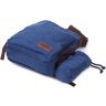 Мужская текстильная сумка-планшет синего цвета с чехлом для воды Vintage 2422211 - 3