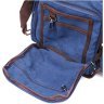 Мужская текстильная сумка-планшет синего цвета с чехлом для воды Vintage 2422211 - 5
