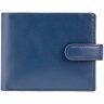 Стильное мужское портмоне из натуральной кожи синего цвета на кнопке Visconti Vincent 68904 - 1
