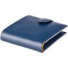 Стильное мужское портмоне из натуральной кожи синего цвета на кнопке Visconti Vincent 68904 - 2