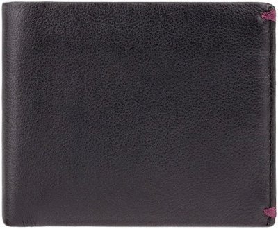 Мужское портмоне из натуральной кожи черного цвета под карты и монеты Visconti Montreux 69104