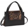 Черная небольшая женская сумка классического типа из натуральной кожи KARYA (19597) - 1