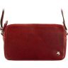 Женская кожаная сумка-кроссбоди красного цвета на две молнии Visconti Brooklyn 69304 - 6