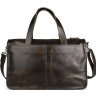 Винтажная мужская сумка мессенджер коричневого цвета VINTAGE STYLE (14526) - 5