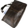 Винтажная мужская сумка мессенджер коричневого цвета VINTAGE STYLE (14526) - 9