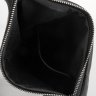 Черная мужская сумка-слинг через плечо из гладкой кожи TARWA (19685) - 5