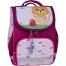 Каркасный школьный рюкзак для девочек из малинового текстиля Bagland 53305 - 5