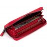  Женский кошелек на молнии с кожаным ремешком Marco Coverna (1424 red) - 4