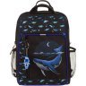 Черный школьный рюкзак для мальчиков из текстиля с китом Bagland 55705 - 1