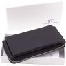 Черный мужской кошелек-клатч из натуральной кожи ST Leather 1767405 - 10