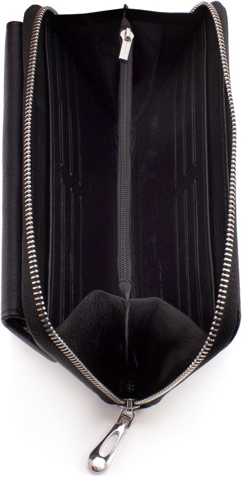 Черный мужской кошелек-клатч из натуральной кожи ST Leather 1767405