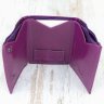 Фиолетовый женский маленький кошелек из кожзама с монетницей MD Leather (21518) - 2