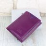 Фиолетовый женский маленький кошелек из кожзама с монетницей MD Leather (21518) - 4