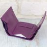 Фиолетовый женский маленький кошелек из кожзама с монетницей MD Leather (21518) - 3