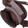 Серая мужская сумка-барсетка маленького размера из плотного текстиля Vintage 2422217 - 5