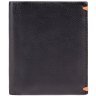 Стильное мужское портмоне из натуральной кожи черного цвета без монетницы Visconti Thun 69105 - 8